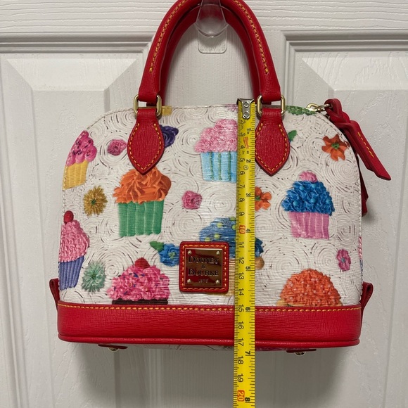 Dooney & Bourke Red and Multicolor Cupcake Satchel Bitsy bag - Picture 16 of 17
